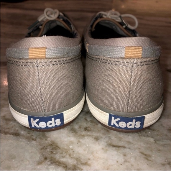 Keds Women's Size 8 Grey Canvas Boat Deck Shoes - Picture 10 of 12